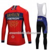 Tenue Maillot M/L + Collant à Bretelles 2018 Bahrain Merida N001